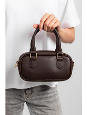 Сумка жіноча з еко-шкіри SYM-25-17 Шоколадний Коричневий