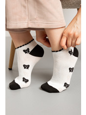 Шкарпетки SH-8038 Молочний Молочно-чорний 1