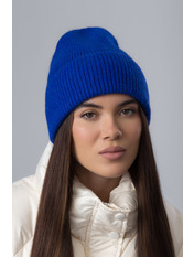 Шерстяна шапка SHP-25007 Синій Електрик