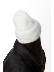 Ангорова шапка SHP-46489 Білий Молочний