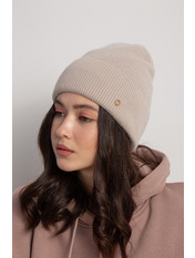 Ангорова шапка SHP-47685 Бежевий Пастель