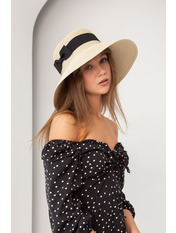 Капелюх слауч SHL-2206F Коричневий Бежевий