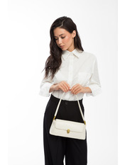 Сумка жіноча з еко-шкіри SYM-6019 Молочний