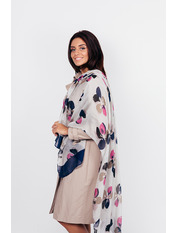 Шарф Карелія Синій яя_Длина 170.0(см)/ Ширина 75.0(см)