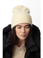 Трикотажна шапка SHP-51935 Молочний Ванільний