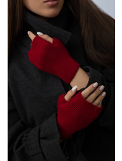 Мітенки М-14 Червоний one size Вишневий Вишневий one size