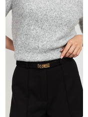 Ремінь шкіряний замшевий * REM-06-20020sr Чорний