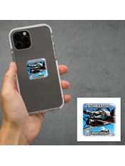 3D стікери "Bombardino Crocodilo" SX-305 3D стікери