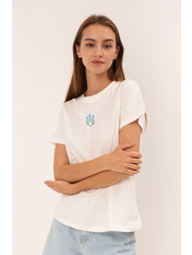 Футболка напівприталеного крою FUT-782GRB Білий XS