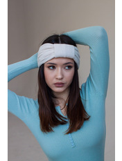 Пов`язка на голову - тюрбан TRR-P-34 Світло-сірий Сірий