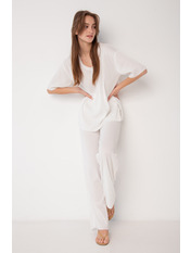 Бавовняний костюм літній KT-90382 Білий M