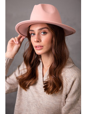 Капелюх фетровий KPF-Ч1 Рожевий