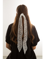 Хустка атласна APL-21 Білий 1 Білий