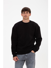 Світшот чоловічий однотонний SW-058 XL Чорний Чорний XL