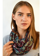 Снуд Р1608WB Вишневий Бордовий яя_75*25