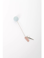 Брошка Торрес Бірюзовий яя_Бірюзовий яя_Длина 7(см)/ Ширина 1.5(см)