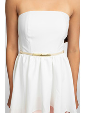 Ремінь шкіряний  95 см REM-05106301r Молочний