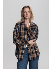 Сорочка в клітинку  RA-284 XS/S Бежевий Бежевий + синій Бежевий + синій XS/S