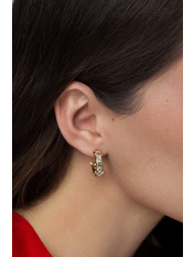 Сережки півкільця SER-13499 Золотистий