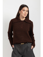 Светр KOF-5069 one size Коричневий Коричневий one size