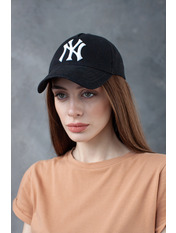 Бейсболка BK-4899 Чорно білий Чорний 55-56 Білий