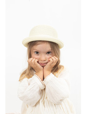Дитячий капелюх SHL-3997 Молочний Білий