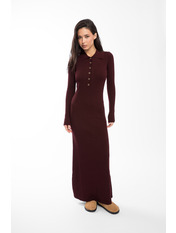 Сукня PLA-12221 one size Марсаловий Бордовий Марсаловий one size