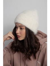 Ангорова шапка SHP-Т21-001 Молочний