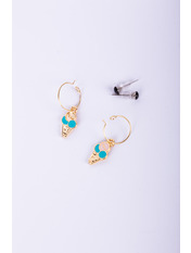 Сережки підвіски SER-837 Бірюзовий Блакитний