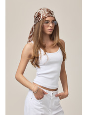 Хустка атласна APL-1141 Коричневий