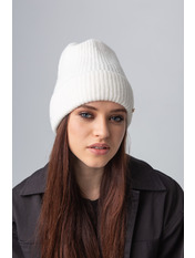 Вовняна шапка SHP-47514 Білий Сніжний
