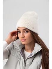Ангорова шапка SHP-47685 Молочний