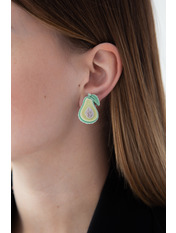 Сережки пусети SER-862 Салатовий Зелений