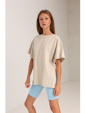 Футболка oversize FUT-455 Зелений S Світло-оливковий