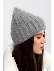 Ангорова шапка SHP-51221 Сірий