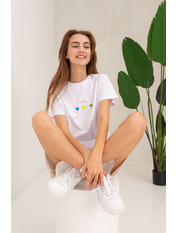 Футболка напівприталеного крою FUT-787 Білий S