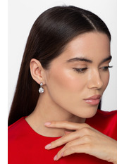 Сережки підвіски SER-13704 Сріблястий