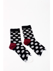 Шкарпетки Патті Чорний+бордовий яя_37-40