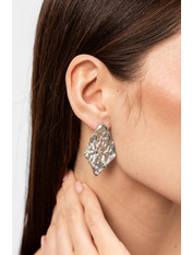 Сережки фігурні SER-18 Сріблястий