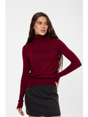 Водолазка   напівприталена GO-1268 one size Бордовий Бургунді Бургунді one size