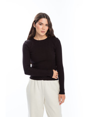 Лонгслів LNG-231164 one size Чорний Чорний one size