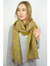 Шарф P3543 Гірчичний Коричневий