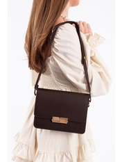 Сумка жіноча з еко-шкіри SYM-20119 Шоколадний Коричневий