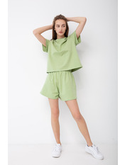 Бавовняний костюм KT-5887 Оливковий Зелений XS