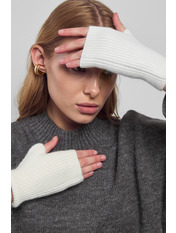 Мітенки М-29 one size Білий, Білий Білий, one size