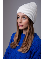 Бавовняна шапка SHP-47473 Білий Молочний