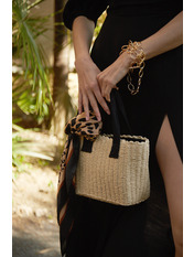 Плетена сумка SYM-23-03 Бежевий