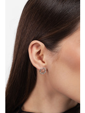 Сережки фігурні SER-13596 Сріблястий 1 Сріблястий