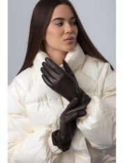 Шкіряні рукавиці RUK-5KX Коричневий 8 Темно-коричневий Темно-коричневий 8