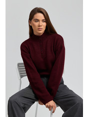 Светр KOF-8733 one size Бордовий Бордовий one size